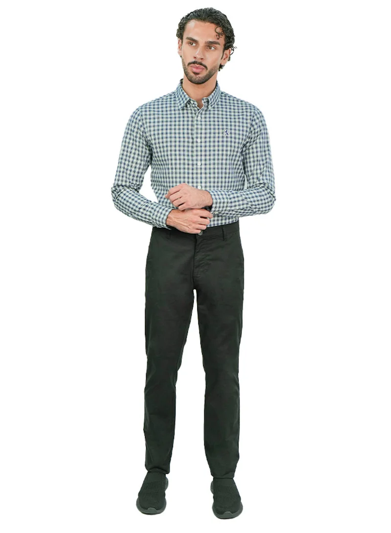 GIORDANO  Men’s Slim Tapered Stretch Twill Khakis with Elastic Waist for Men | Best Price UAE