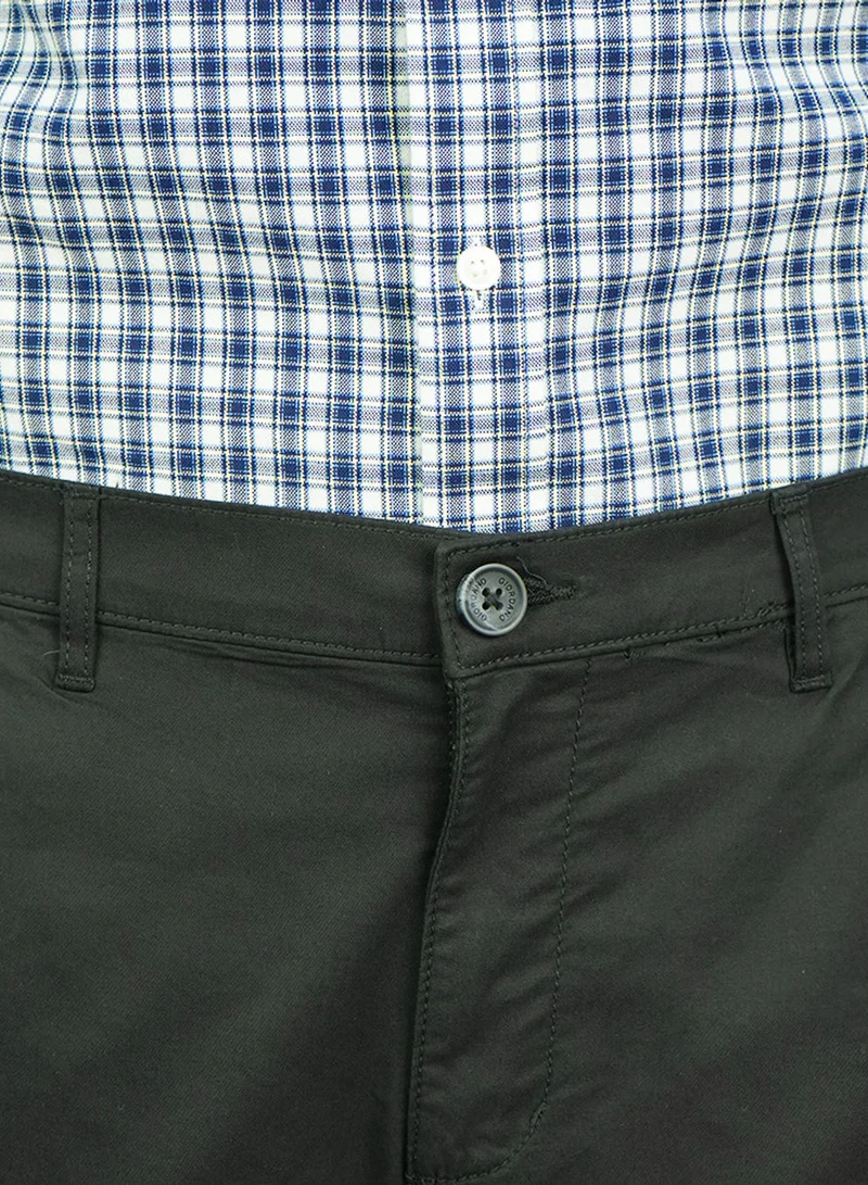 GIORDANO  Men’s Slim Tapered Stretch Twill Khakis with Elastic Waist for Men | Best Price UAE