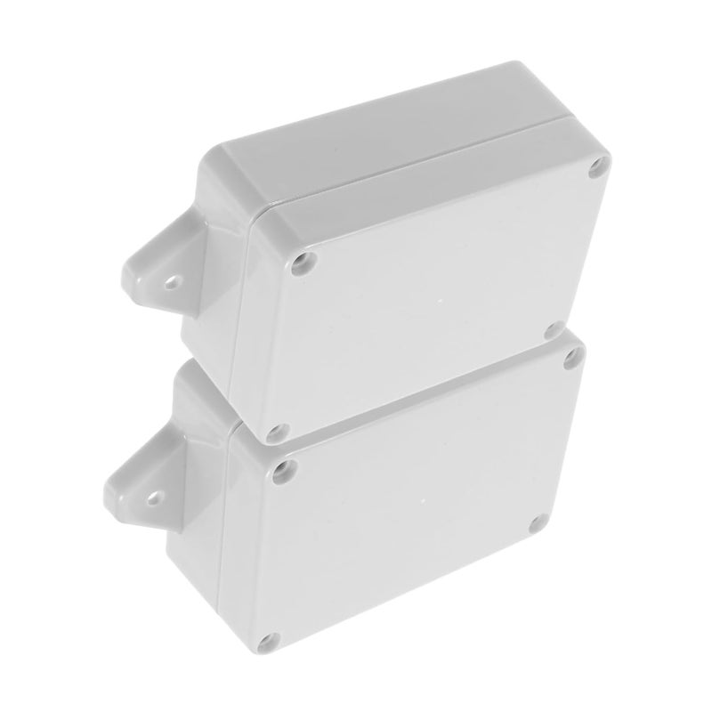 2Pcs Outdoor Electrical Junction Box Weatherproof Plastic Enclosure Quick Installation - Image 2