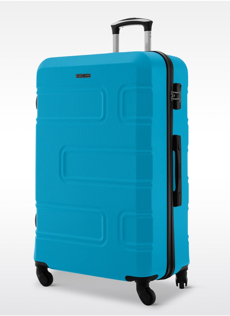 PARAJOHN Neo ABS Hardside Spinner Check In Large Luggage Trolley 28 Inch Blue  - Image 2
