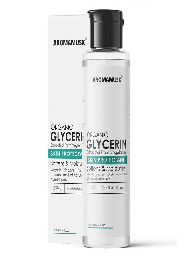 AromaMusk Organic And Pure Vegetable Liquid Glycerine For Face & Skin (100 ml) - Image 1