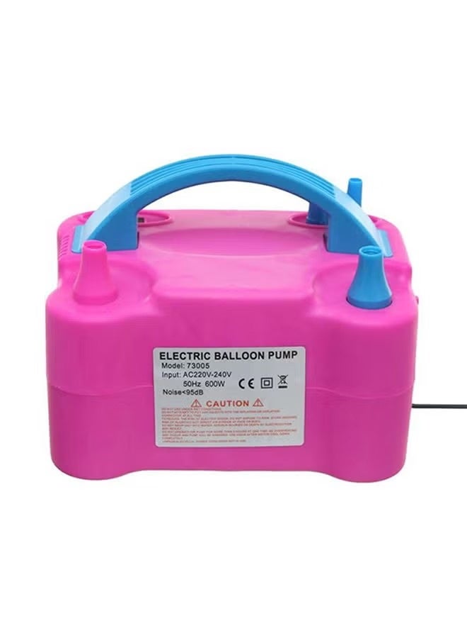 Portable Electric Balloon Pump - High Power Dual Nozzle Air Blower Inflator for Party Decorations (21x14x17cm) - Image 3