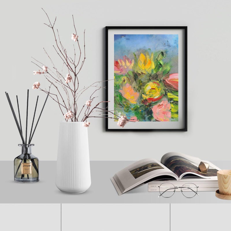 GUKJOB White Ceramic Vase  GUKJOB Flower Vase Ceramic Vase for Flowers  Decorative White Vase for Pampas Grass  Small Vase for Home Living Room Dining Table Farmhouse Office Decor (White) - Image 2