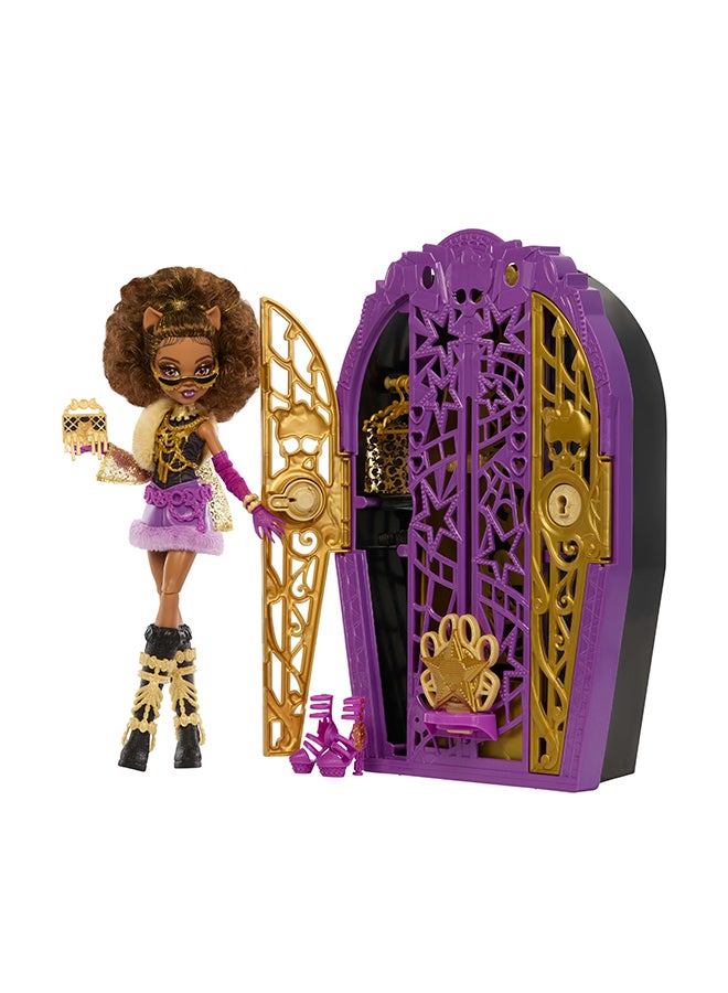 MONSTER HIGH Skulltimate Secrets Doll And Accessories Set, Hauntlywood Mysteries Clawdeen Wolf With Reveal Closet & 19+ Glam Surprises Like Doll Clothes - Image 1