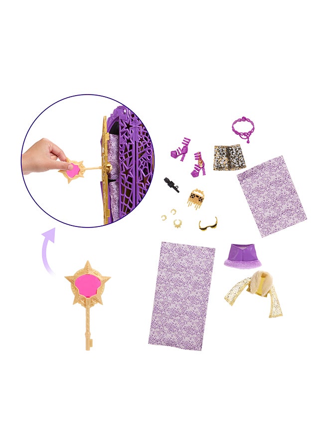MONSTER HIGH Skulltimate Secrets Doll And Accessories Set, Hauntlywood Mysteries Clawdeen Wolf With Reveal Closet & 19+ Glam Surprises Like Doll Clothes - Image 4