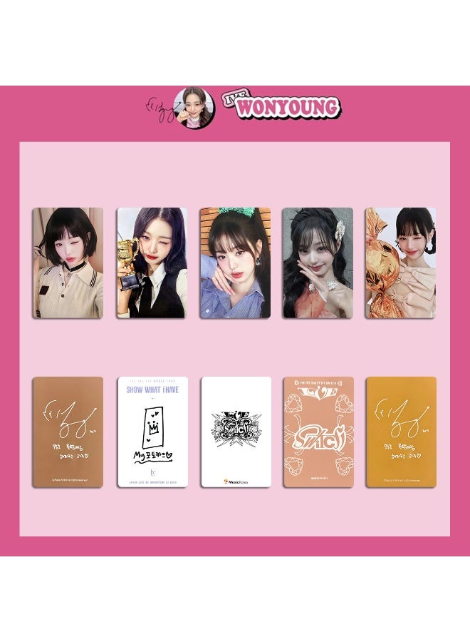 NIBEMINENT 5 Pcs Kpop IVE - Jang Wonyoung Lomo Cards Card For Fans Collection Gifts - Image 1