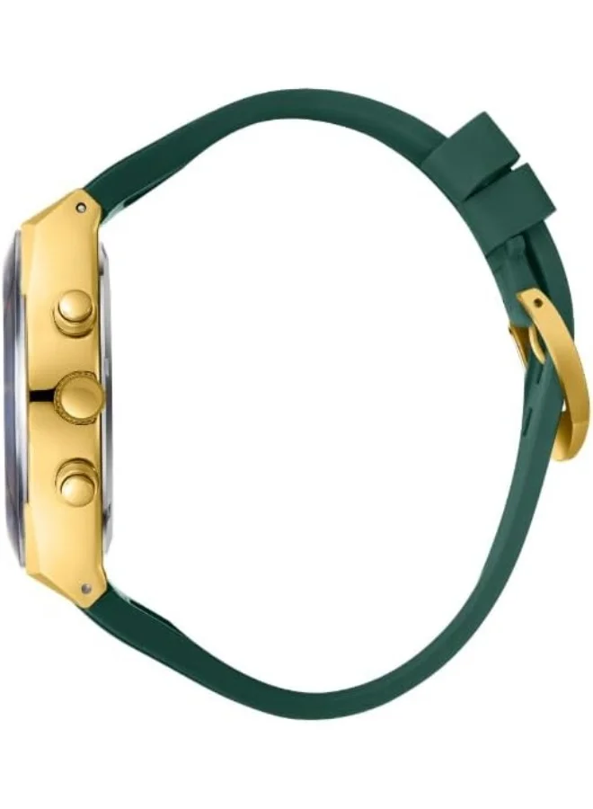 Lee Cooper LEE COOPER Men's JP25 Movement Watch, Multi Function Display and Silicone Strap - LC08088.177, Dark Green