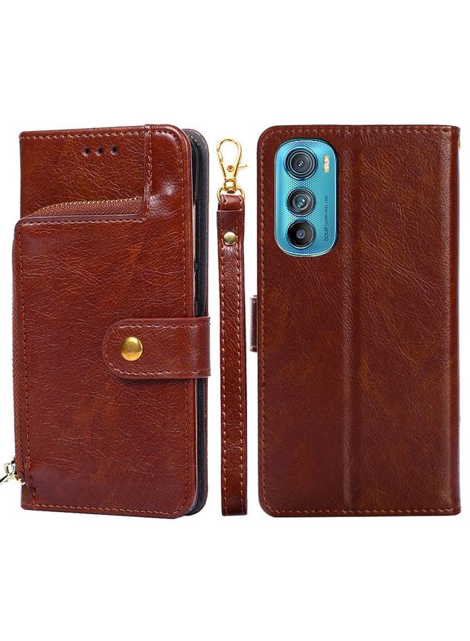 S-TOP Case For Motorola Edge 30 Zipper Bag Leather Phone Case - Image 1