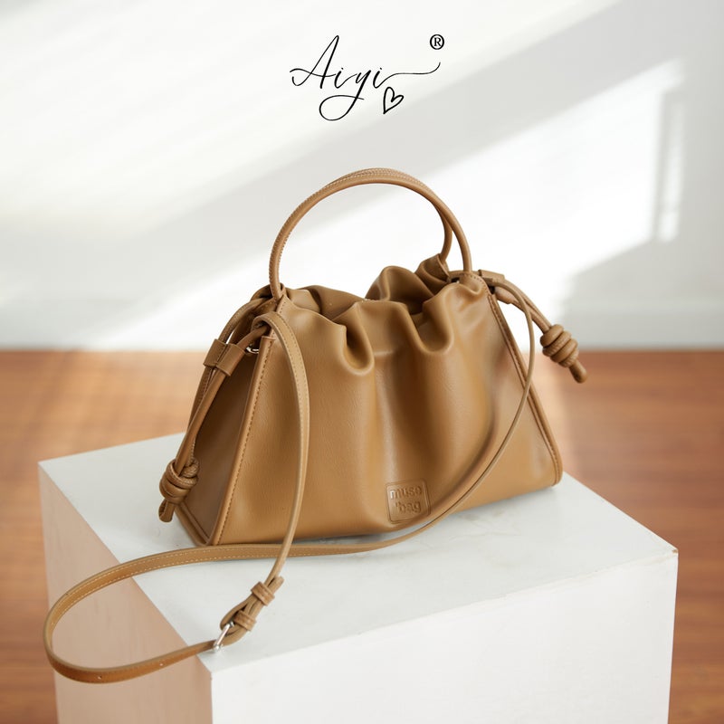 Pleated Versatile Cloud Shoulder Bag For Women, Ladies' Bag, Crossbody Bag, Underarm Bag, Commuter Bag, Dumpling Bag, Lightweight - Image 4