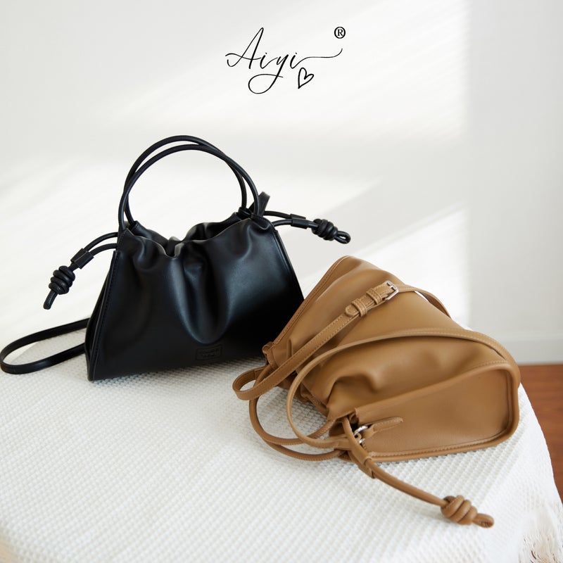 Pleated Versatile Cloud Shoulder Bag For Women, Ladies' Bag, Crossbody Bag, Underarm Bag, Commuter Bag, Dumpling Bag, Lightweight - Image 3