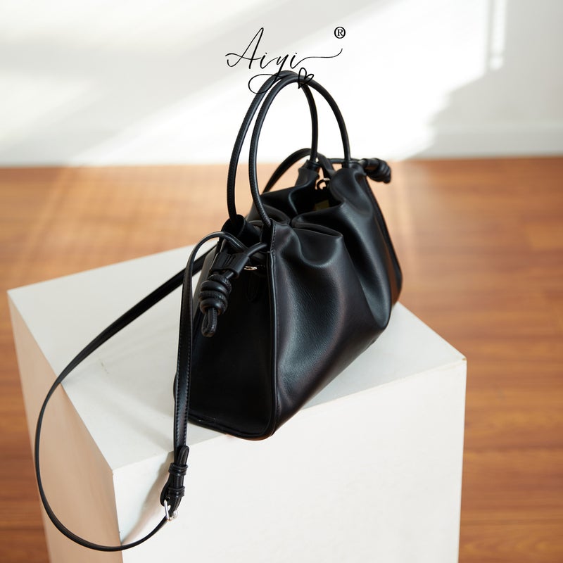 Pleated Versatile Cloud Shoulder Bag For Women, Ladies' Bag, Crossbody Bag, Underarm Bag, Commuter Bag, Dumpling Bag, Lightweight - Image 5