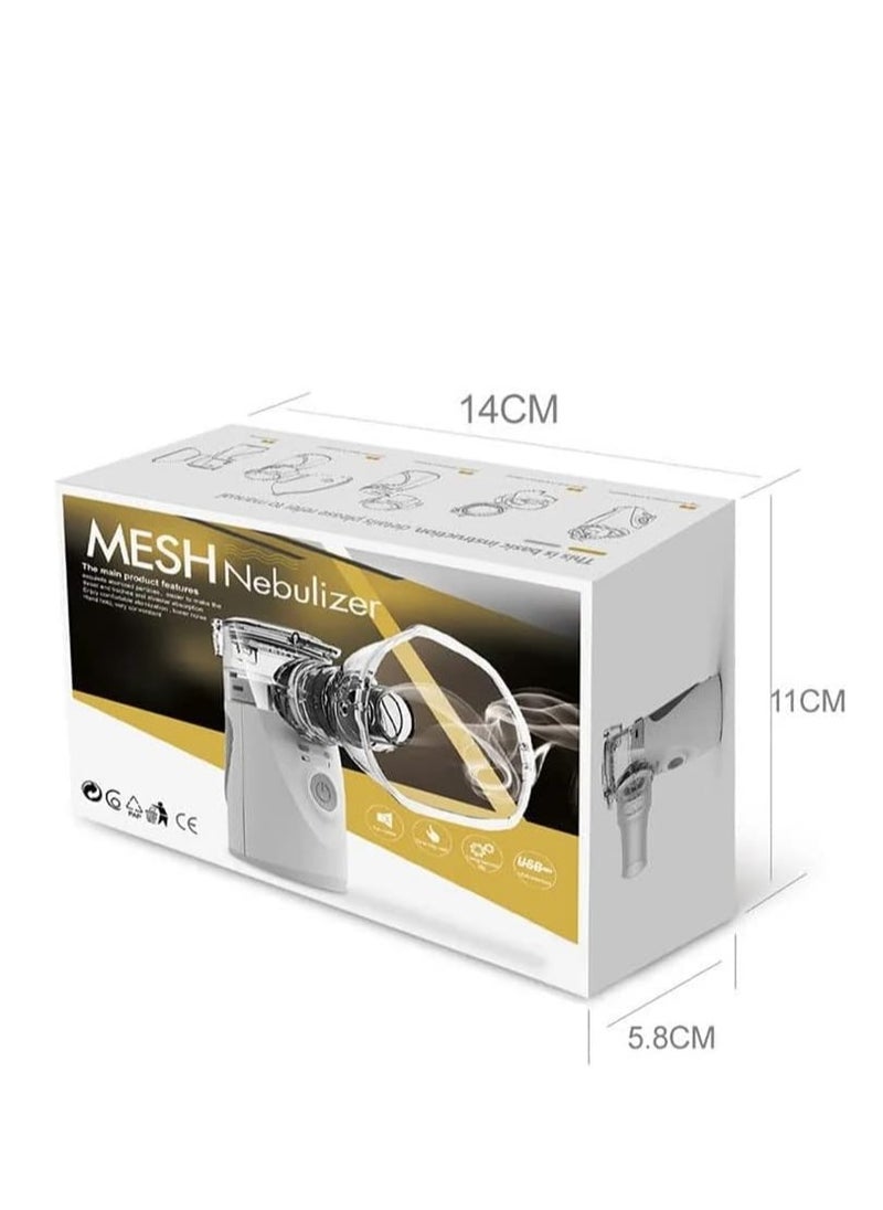 MESH Portable Nebulizer Inhaler Machine Mini Handheld Steam Humidifier Vaporizer Cool Mist For Adults & Kids  - Image 4