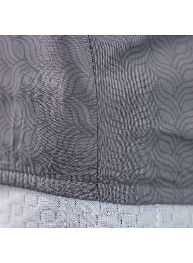 DANUBE HOME Danube Home Bliss 6 Piece Super King Comforter Set 260x260 cm Dk. Grey | Cotton /Viscos -180 Thread Count Breathable Bedding Sheet And Pillow Cases For Bedroom  - Image 4