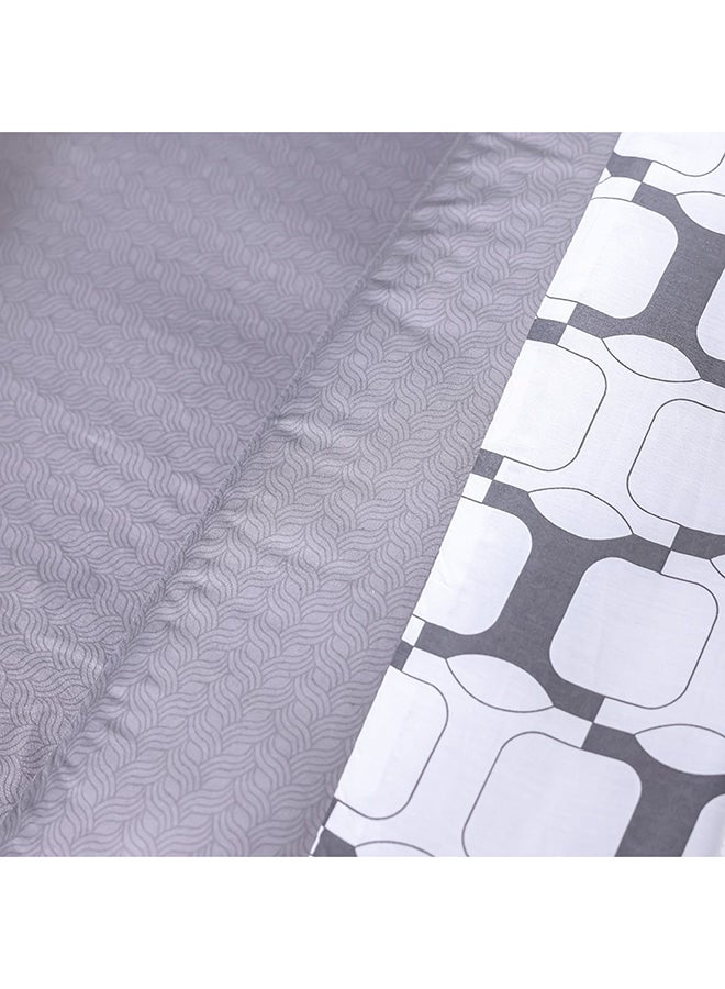 DANUBE HOME Danube Home Bliss 6 Piece Super King Comforter Set 260x260 cm Dk. Grey | Cotton /Viscos -180 Thread Count Breathable Bedding Sheet And Pillow Cases For Bedroom  - Image 2