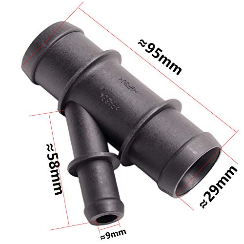 CNUPSM Water Radiator Coolant Hose Connector Pipe 1C0121087E 1C0 121 087E Compatible With VW MK6 Jetta 11-08 Polo 05-20 Skoda 11-15 Seat 13-17 1.6L Audi TT 1.8T 03-06 - Image 3