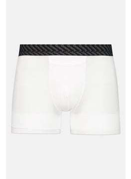 Tommy John Men 2 Pieces 8 Inseam Brand Logo Boxer Beirfs, Black/White  - Image 5