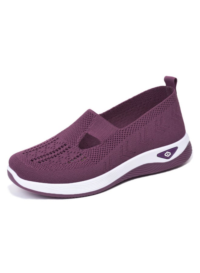 Women's Shoes, New Summer Style, Breathable And Comfortable Single Shoes Shoes For Middle-aged And Elderly Mothers, Soft-soled Casual Mesh Shoes For Women