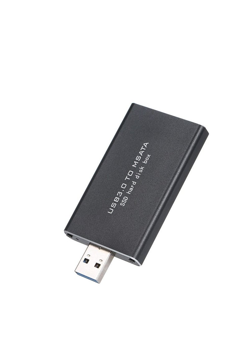 Generic - USB3.0 to MSATA SSD Enclosure Portable External Hard Disk Box USB Disk Driver Support TRIM - Image 1