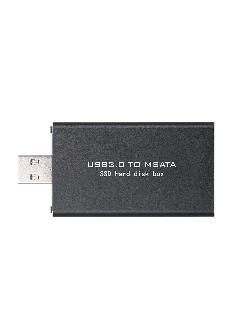 Generic - USB3.0 to MSATA SSD Enclosure Portable External Hard Disk Box USB Disk Driver Support TRIM - Image 1