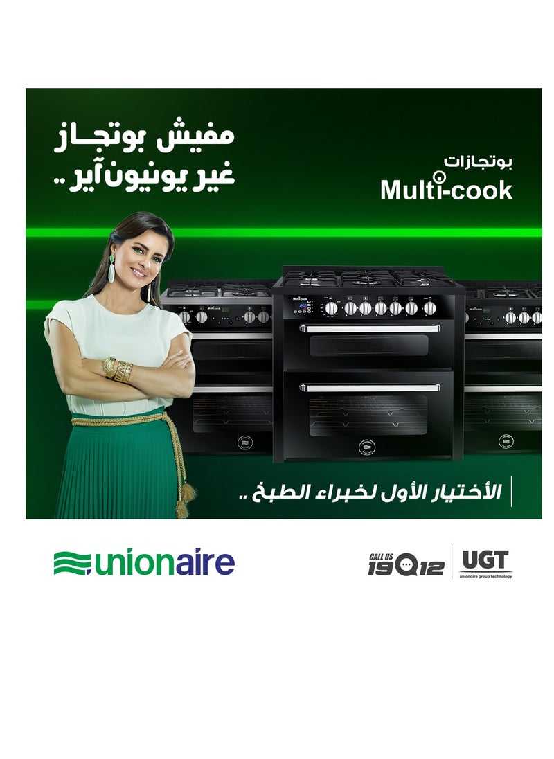 UNIONAIRE - Max 11holders, wide iron pots, oven and grill safety, with oven fan from Unionaire, 5 burners 90/60 - Image 1