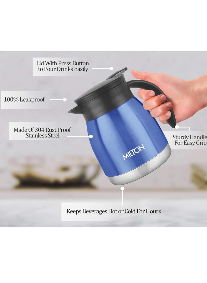 Milton Milton Bistro 600 Thermosteel Carafe, 490 ml, Blue, Stainless Steel  - Image 5