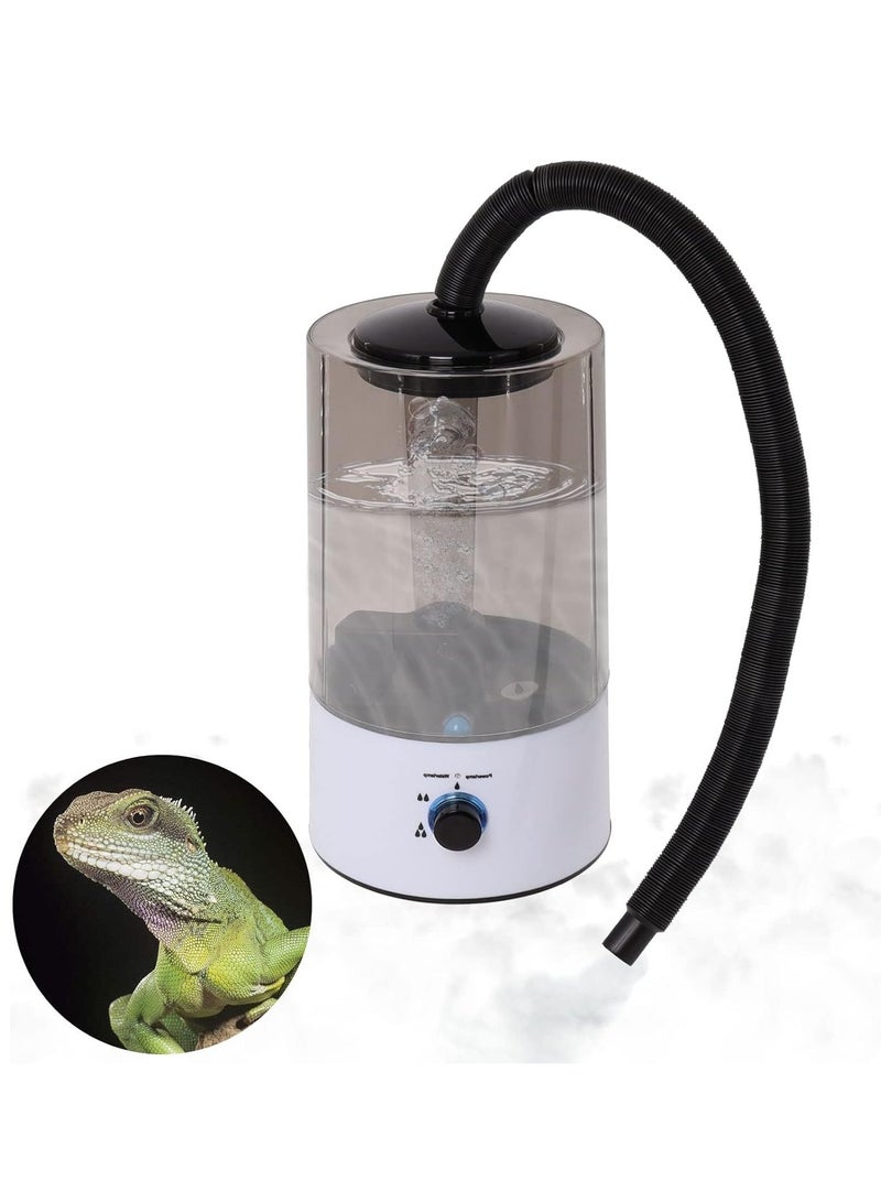 GUDOO 4L Reptile Humidifier Fogger Fog Machine for Reptile Terrarium Tank with Tube Large Capacity Reptile Fogger Humidifier Tank Fog Machine for Chameleon Bearded Dragon Amphibians Vivarium - Image 1
