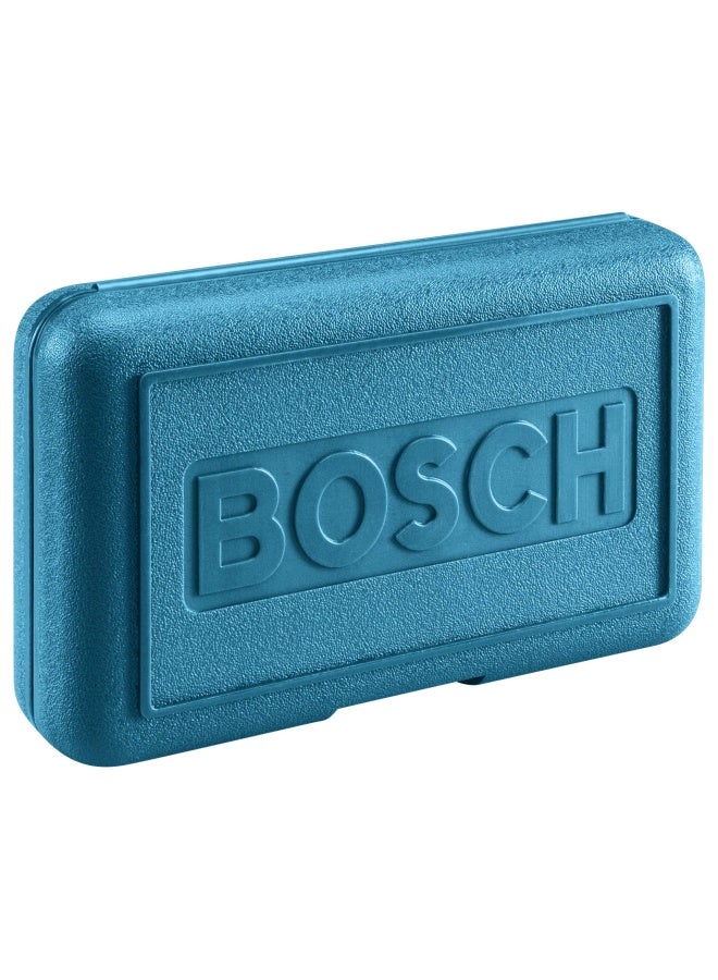 RA1128 8-Piece Router Template Guide Assorted Set with Included Storage Case and Threaded Template Guide Adapter