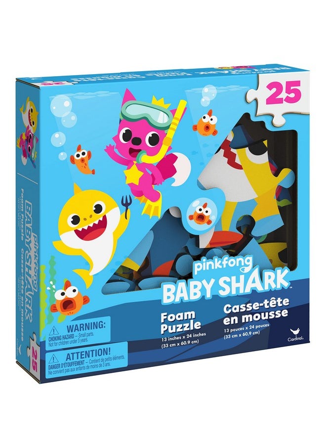 SPIN MASTER - Pinkfong Baby Shark, 25-Piece Foam Jigsaw Puzzle Baby Shark Toys Kids Puzzles Baby Shark Birthday Decorations, For Preschoolers Ages 4 And Up - Image 1