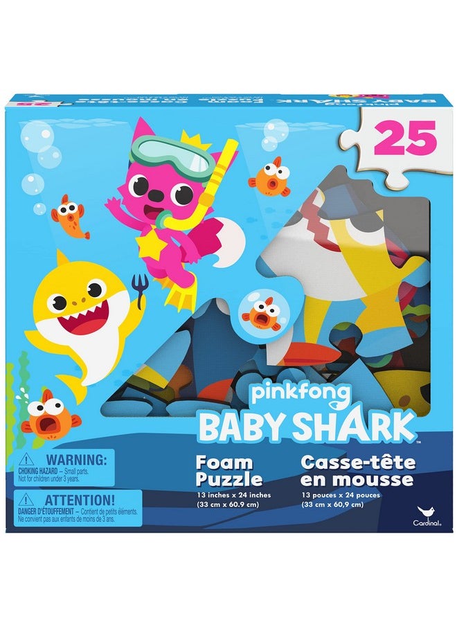 SPIN MASTER - Pinkfong Baby Shark, 25-Piece Foam Jigsaw Puzzle Baby Shark Toys Kids Puzzles Baby Shark Birthday Decorations, For Preschoolers Ages 4 And Up - Image 1