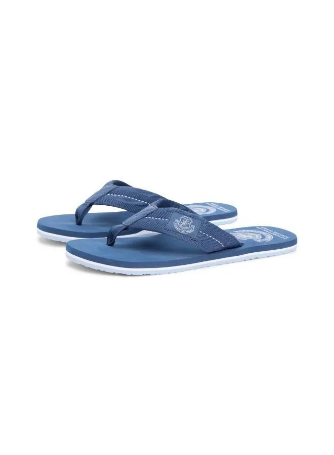 Tommy Hilfiger Crest Patch Webbing Strap Flip-Flops