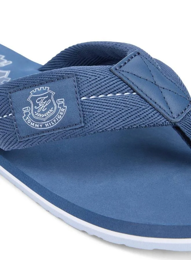 Tommy Hilfiger Aegean Sea Crest Patch Webbing Strap Flip-Flops for Men | Best Price UAE