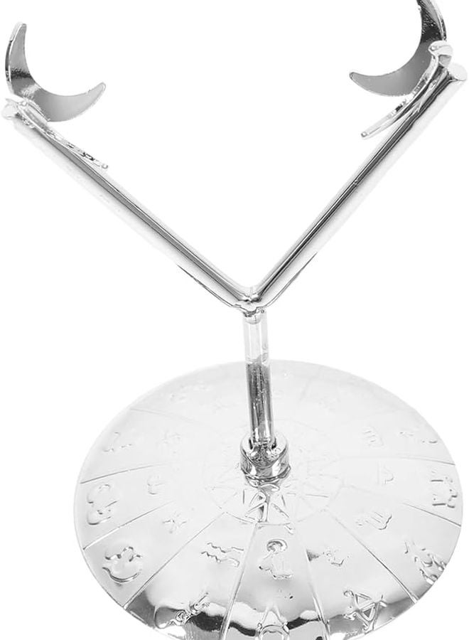 قاعدة عرض كروية بلورية معدنية قوية على شكل ماسة لحامل الكرات الأرضية والصخور والكريستالات - Image 2