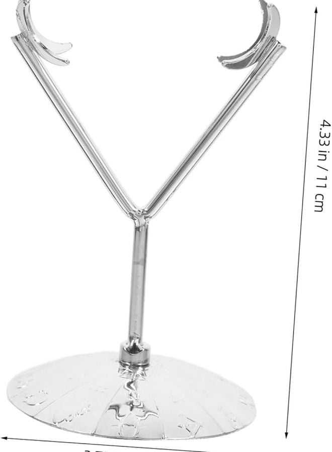 قاعدة عرض كروية بلورية معدنية قوية على شكل ماسة لحامل الكرات الأرضية والصخور والكريستالات - Image 3