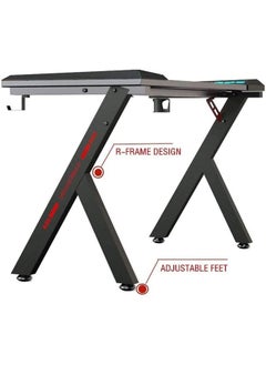NKX Ergonomic Gaming and Computer Desk with LED Lights and USB port 100 CM  - Image 5