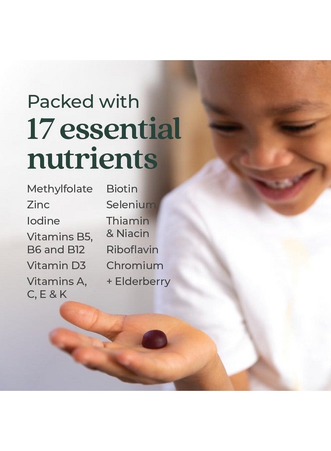 New Chapter Kids Multivitamin Gummies - 50% Less Sugar, Kids Gummy Vitamins with Vitamins C, D3 & Zinc, Non-GMO, Gluten Free, Berry-Citrus, 60ct - Image 3