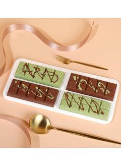Sweet Life 6 Cavities Chocolate Bar Mold Deep with 100Pcs Bags, Thick Chocolate Bar Mold for Stuffed Bar, Silicone Chocolate Mold for Filling Knafeh Pistachio Chocolate Bar  - Image 5
