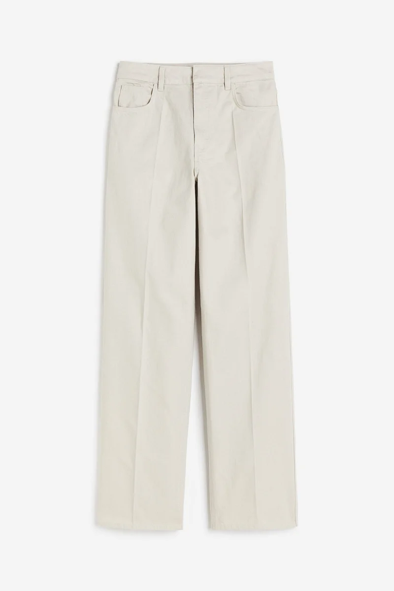 H&M Straight Twill Trousers