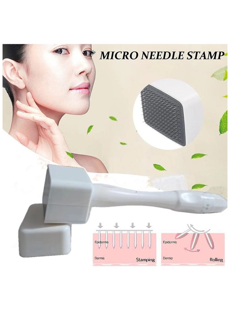0-3mm Adjustable Microneedling Derma Stamp, Professional Microneedle Pen For Women and Men,Skin Care Tools for Face Body, Hair Beard Growth