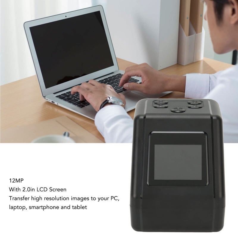 High Speed 12MP Film Scanner Digital Converter With 2 Inch LCD For 135 126 110 Films Slides - Image 4