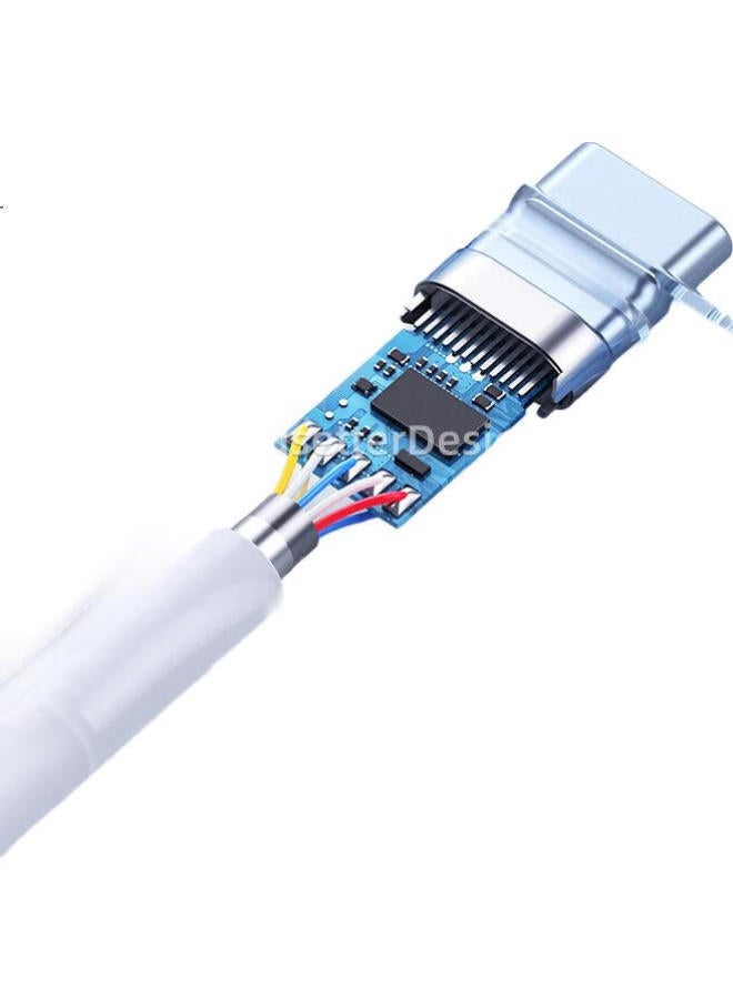 Trendy Style Chuanfan Compatible Samsung Headphone Adapter Cable, W25/S24/S23S22S21/Note20/10 W24 Digital Audio Type-C Converter Connection Cable - Image 1