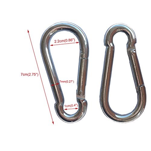 Huouo 4 Pcs 2.8 Inches Flag Pole Snap Clip Hooks Flagpole Attachment - Image 4