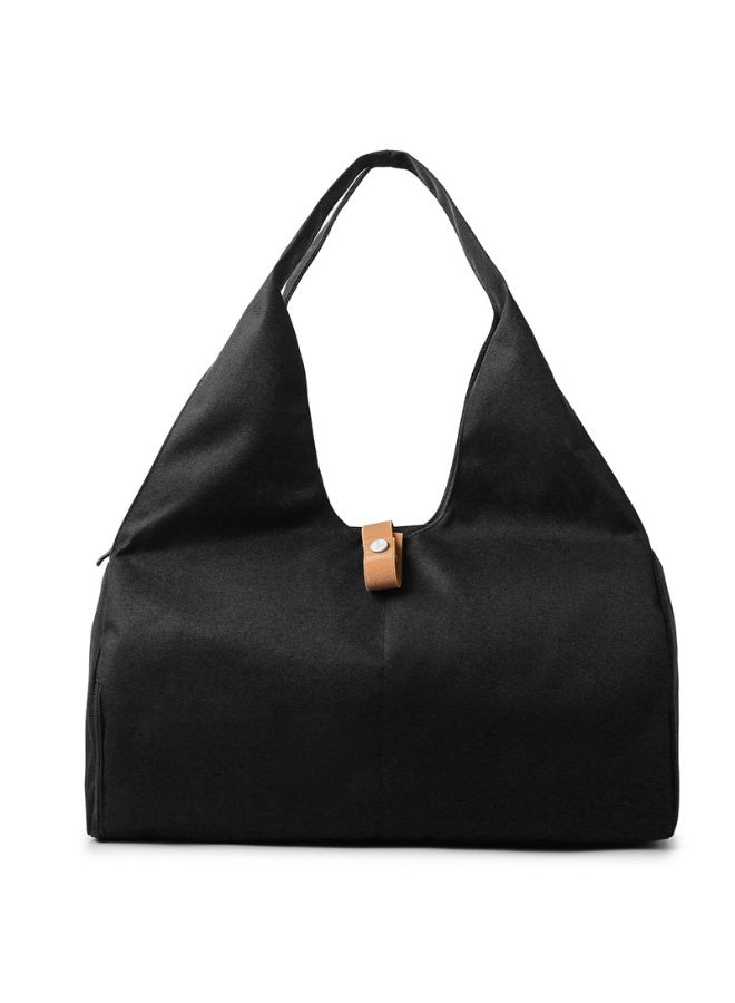 Generic Dry and Wet Separation Independent Shoe Compartment Yoga Bag for Yoga Mat - Handheld Fitness Tote  - Image 1