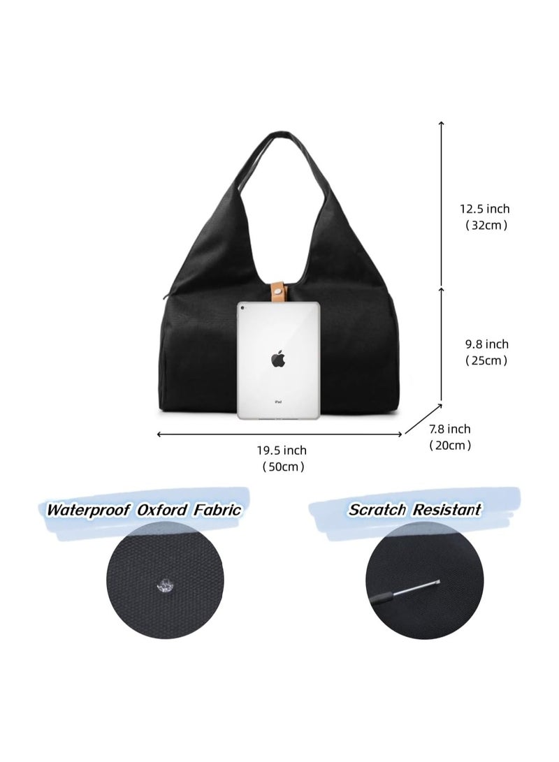Generic Dry and Wet Separation Independent Shoe Compartment Yoga Bag for Yoga Mat - Handheld Fitness Tote  - Image 3