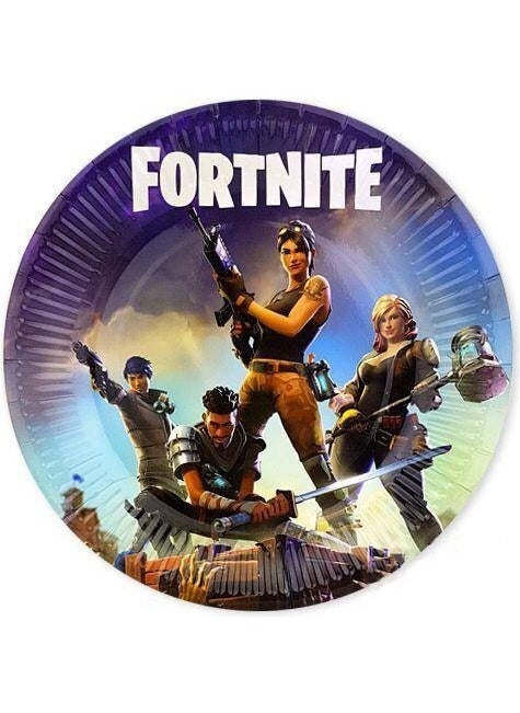 Parti Dükkanım My Party Shop Fortnite Plates (8 Pieces) 