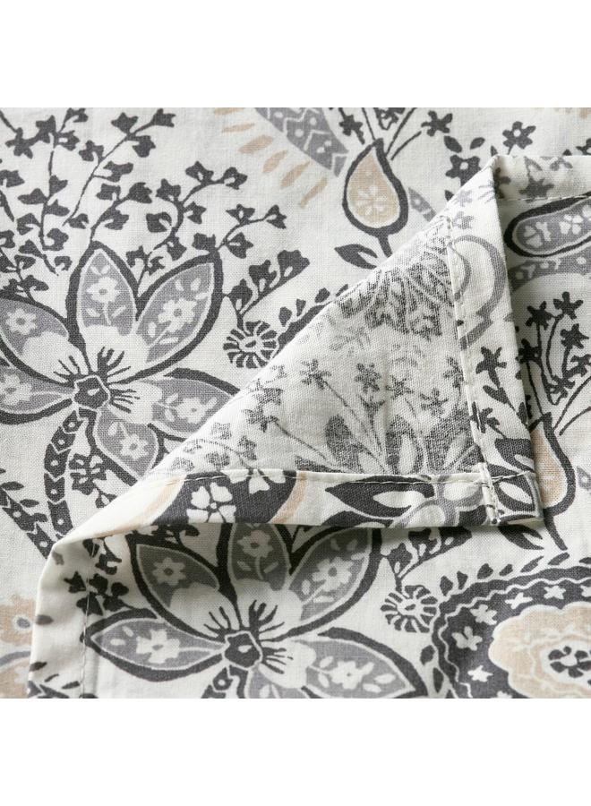 Zaboon Flat sheet, grey/white, 240x260 cm - Image 2