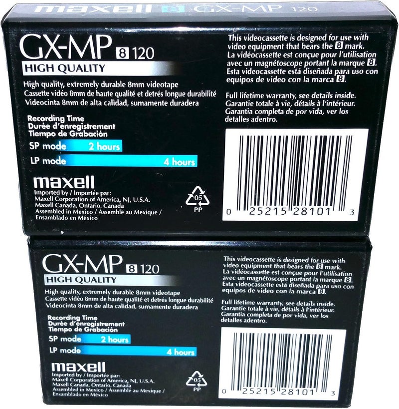 Maxell P6120 GXMP High Quality Camcorder Tapes 2 Pack - Image 2