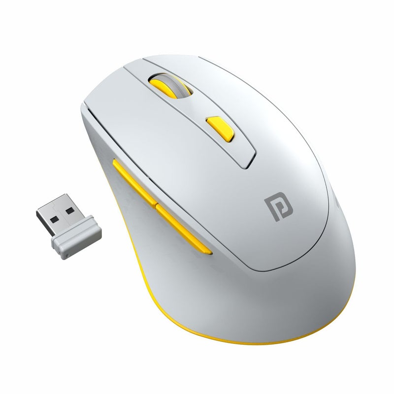 Portronics فأرة تواد 32 اللاسلكية مع 6 أزرار، اتصال 2.4 جيجاهرتز، نطاق عمل 10م، تصميم مريح، DPI بصري قابل للتعديل، توفير الطاقة التلقائي، للابتوب والكمبيوتر الشخصي (رمادي) - Image 1