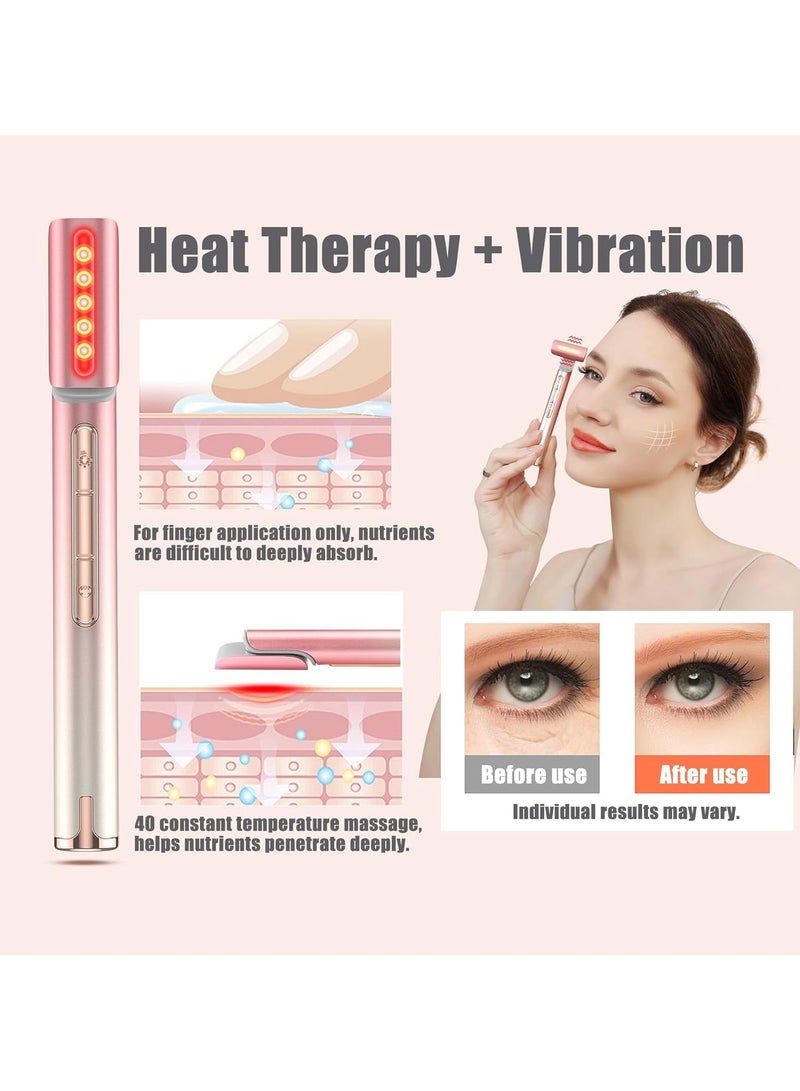 عام جهاز مساج الضوء الأحمر للعيون والوجه والعنق، أداة رفع العين، أداة العناية بالبشرة للوجه، جهاز وجه 7 ألوان، تيار ميكرو، علاج بالحرارة، مساج وعلاج بالضوء الأحمر. - Image 2