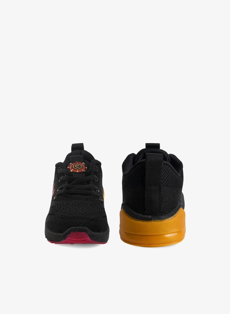 CAMPUS Blk/Golden Kids Low-Top Sneakers - Sporty Look with Cushioned Sole for All-Day Play  | Best Price UAE