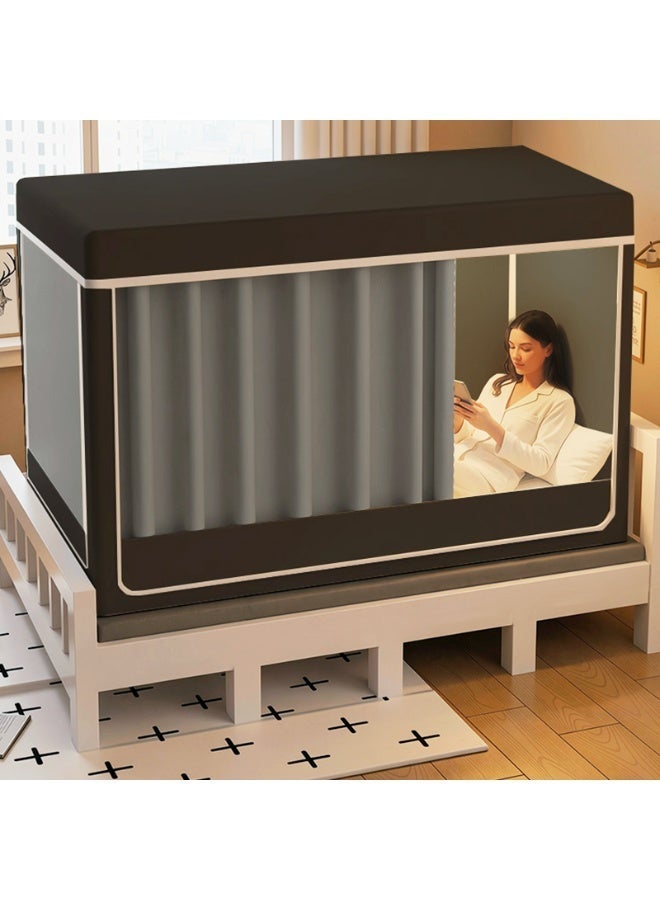 نامالو خيمة مظلة السرير، ستارة معتمة، ستارة خيمة سرير مفرد، قماش تظليل للطلاب، ناموسية مظلة السرير، حماية خصوصية نوم الطلاب - Image 1